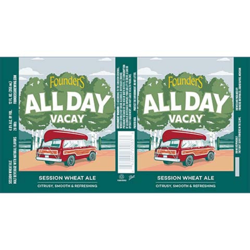 Founders All Day Vacay Session Wheat 12OZ SINGLE CAN