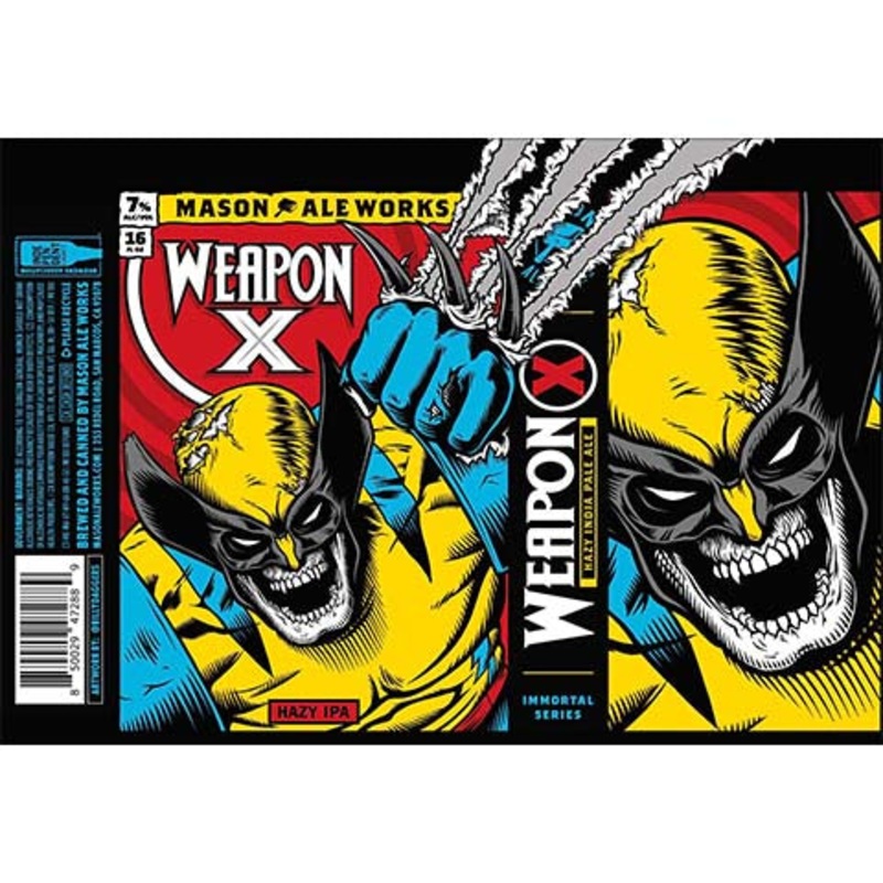 Mason Aleworks Weapon X Hazy IPA 16OZ SINGLE CAN