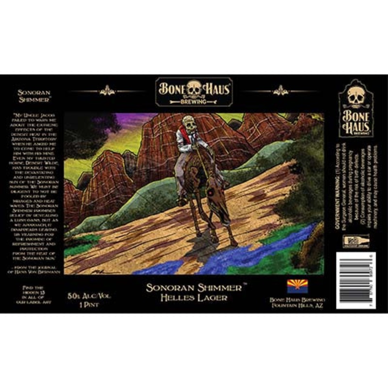 Bone Haus Sonoran Shimmer Helles Lager 16OZ SINGLE CAN