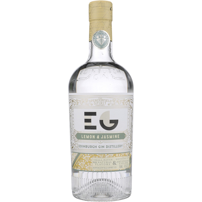 Edinburgh Gin Lemon & Jasmine Flavored Gin Small Batch 80 750ML 750ML