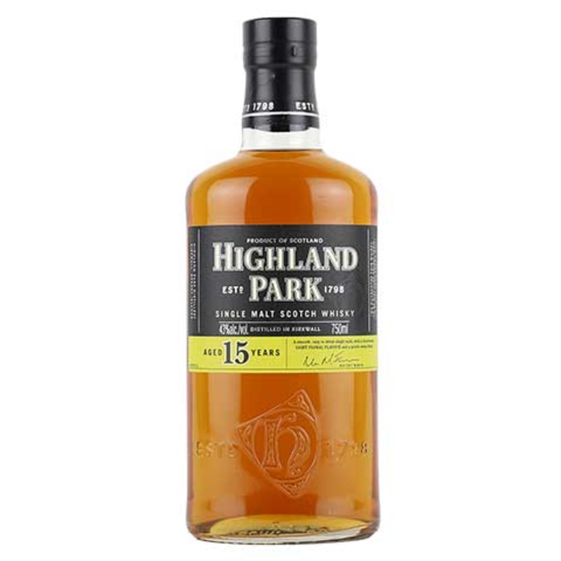 Highland Park 15 Year Old Single Malt Scotch Whisky 750ML BTL