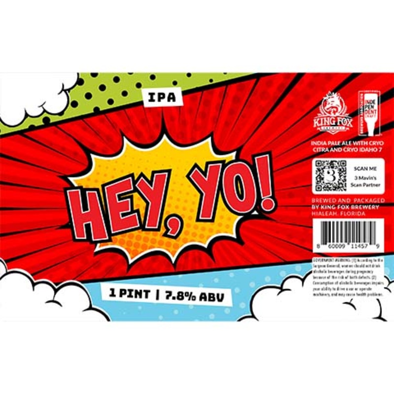 King Fox Hey, Yo! IPA 16OZ SINGLE CAN