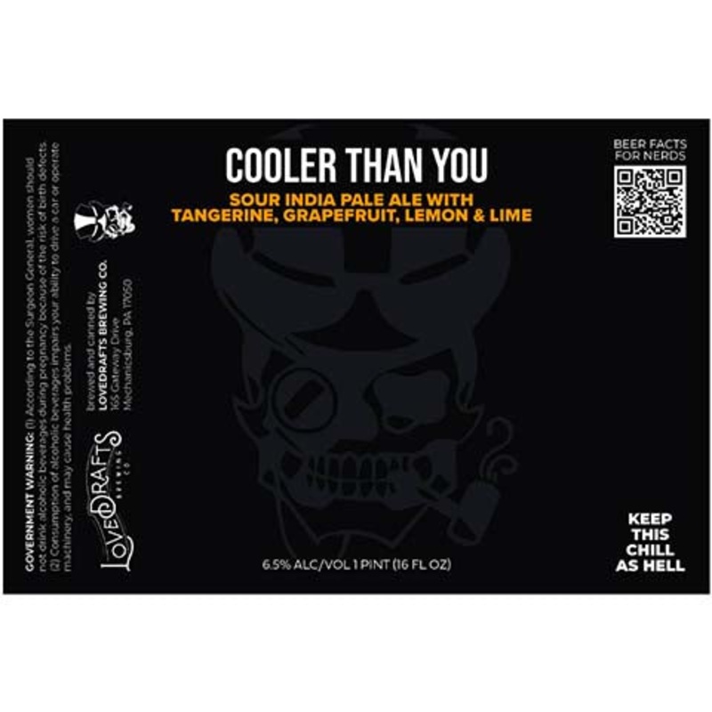 Lovedrafts Cooler Than You Sour IPA 16OZ SINGLE CAN