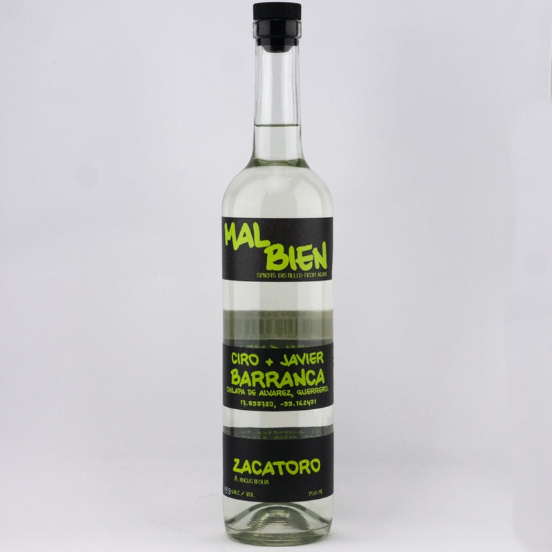 MAL BIEN MEZCAL ZACATORO CIRO + JAVIER BARRANCA 97 750ML 750ML