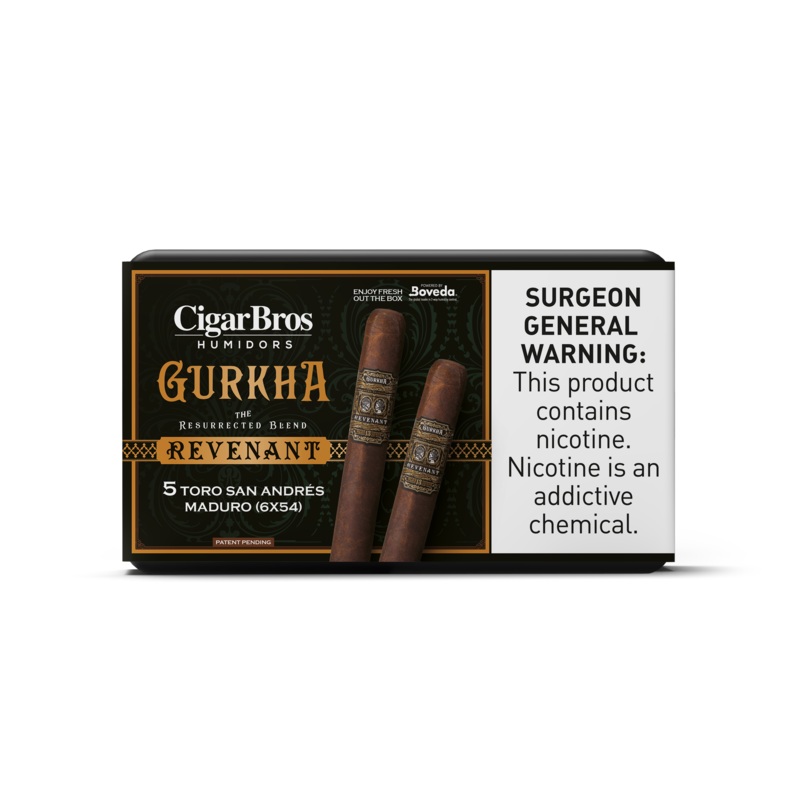 Gurkha by CigarBros 5ct Gurkha Revenant San Andres Mad + 5% Discount + FREE Humidor
