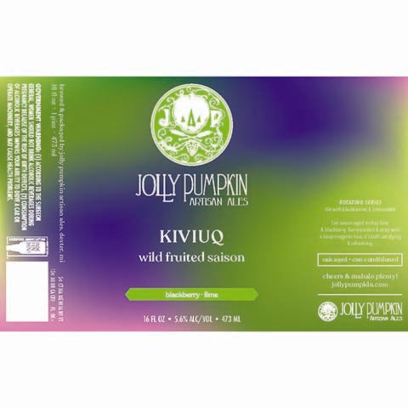Jolly Pumpkin Kiviuq Wild Fruited Saison 16OZ SINGLE CAN