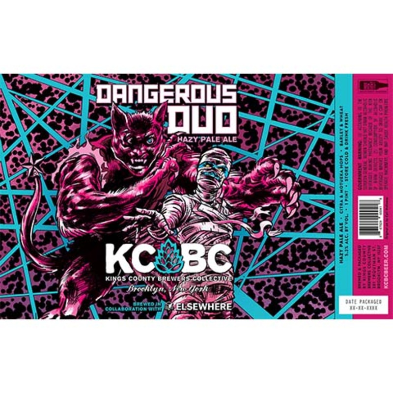 Kings County Brewers Collective Dangerous Duo Hazy Pale Ale 16OZ SINGLE CAN
