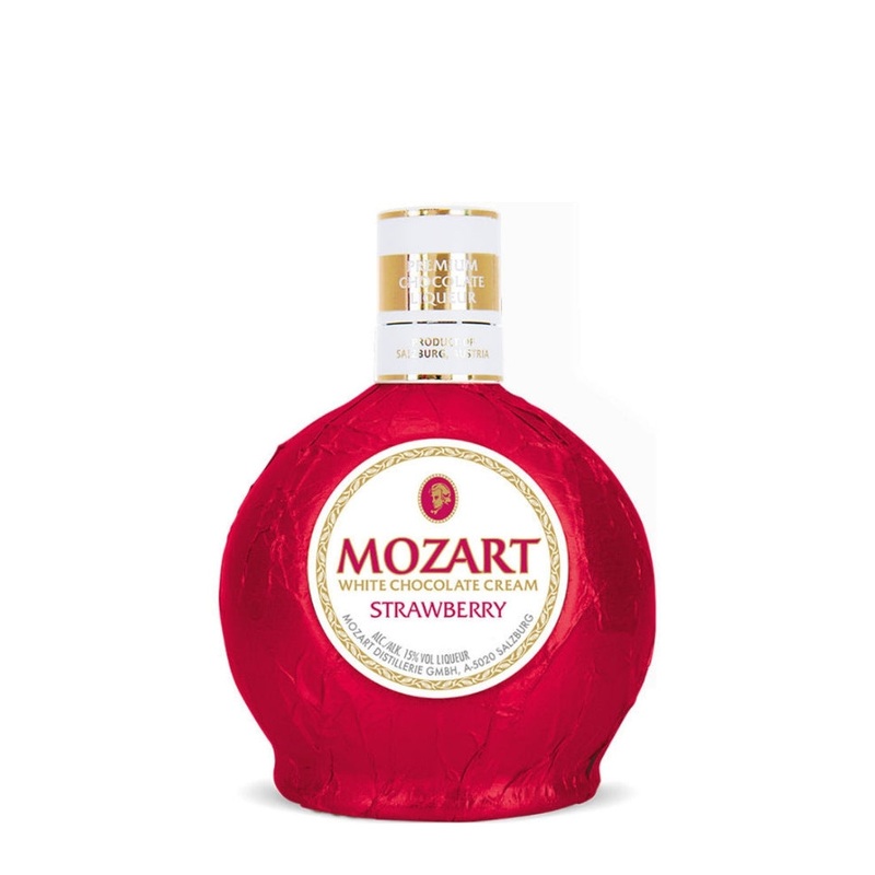 Mozart White Chocolate Strawberry Cream Liqueur 750mL