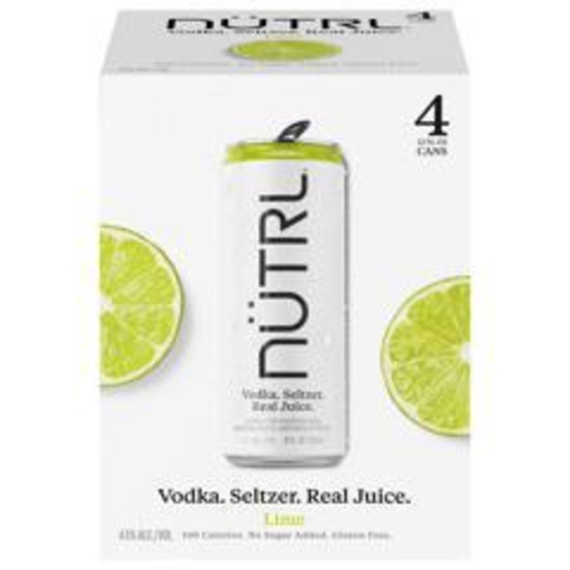 Seltzer NUTRL 4pk Lime 205018