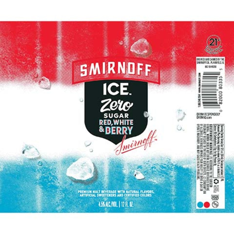 Smirnoff Ice Zero Sugar Red, White, & Berry 12OZ SINGLE CAN