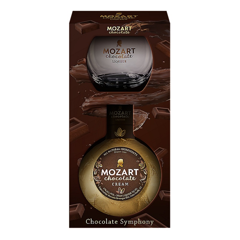 MOZART CHOCOLATE CREAM LIQ 34 W/ TUMBLER 750ML 750ML