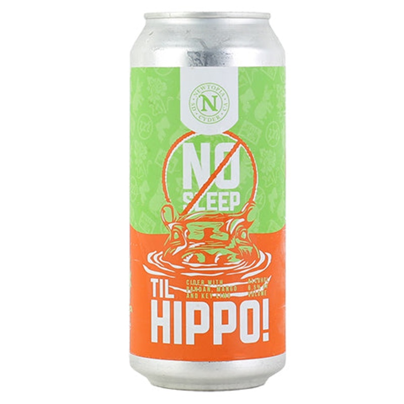 Newtopia No Sleep Til Hippo Cider 16OZ SINGLE CAN