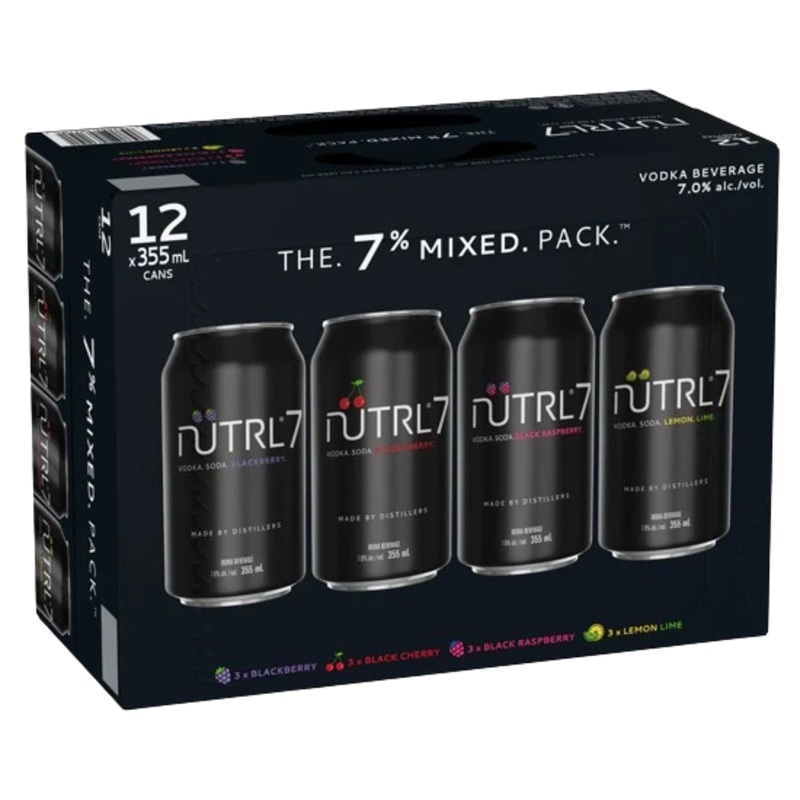 NUTRL VODKA SODA 7% MIXER 355ML 12PK CAN @ Airdrie [1017194] 4260 ml