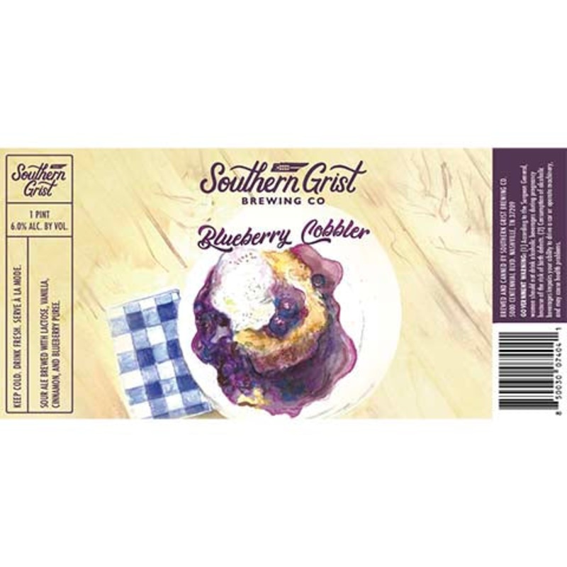 Southern Grist Blueberry Cobbler Sour 16OZ SINGLE CAN