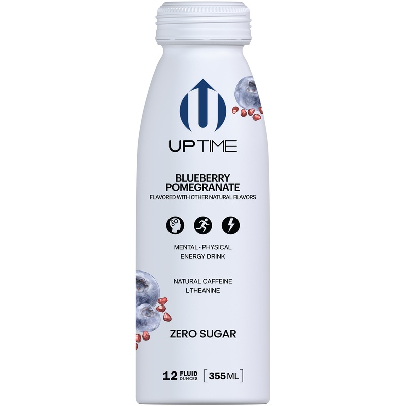 UPTIME Blueberry Pomegranate Sugar Free 12 Pack (12 oz Bottles)