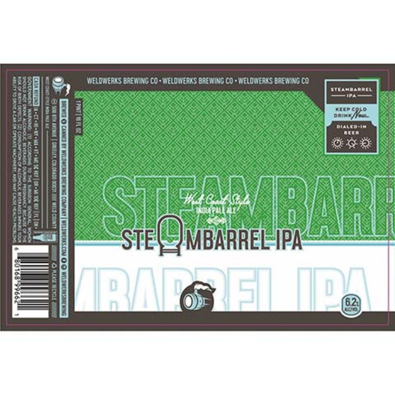 Weldwerks Steambarrel IPA 16OZ SINGLE CAN