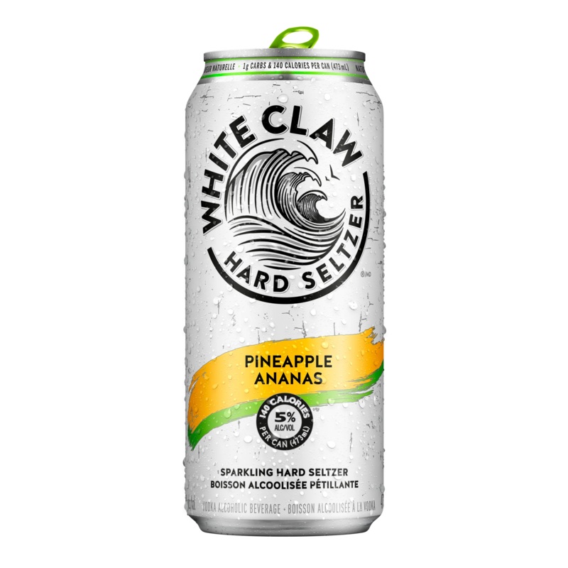 WHITE CLAW HARD SELTZER PINEAPPLE 473ML CAN @ Deerfoot City [1038928] 473 ml