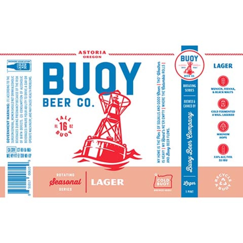 Buoy Lager 16OZ SINGLE CAN