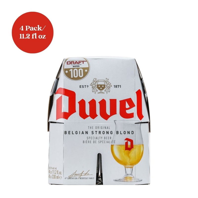 Duvel Belgian Strong Blond Ale Beer 4pk 11.2 fl oz Bottles