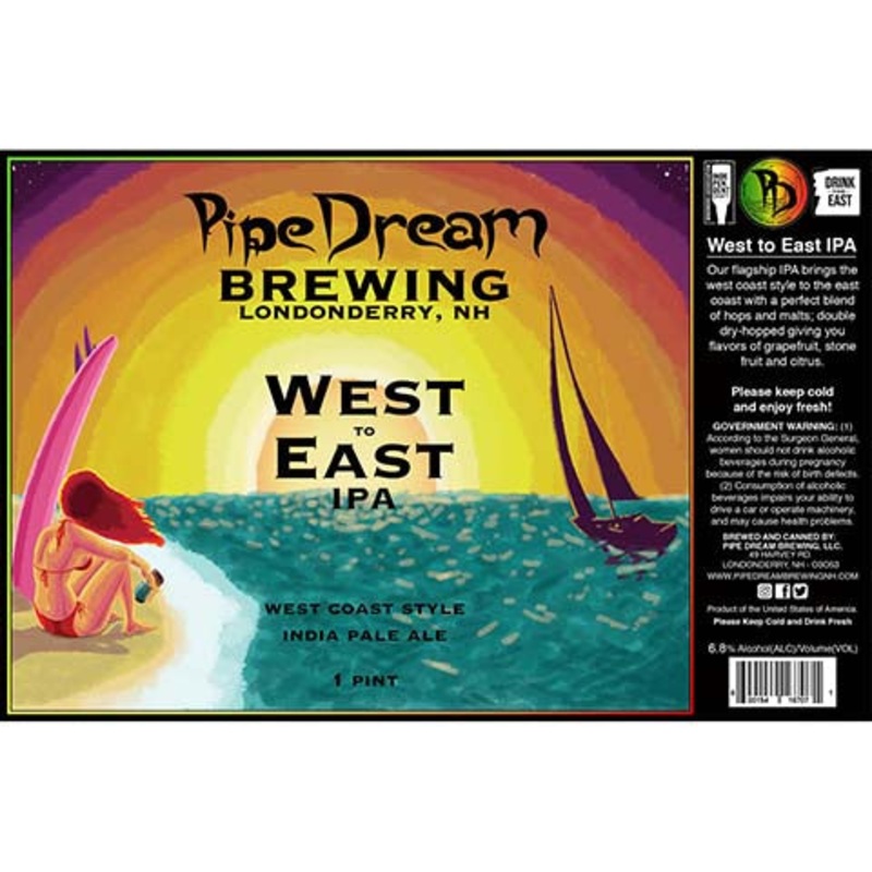 Pipe Dream West To East IPA 16OZ SINGLE CAN