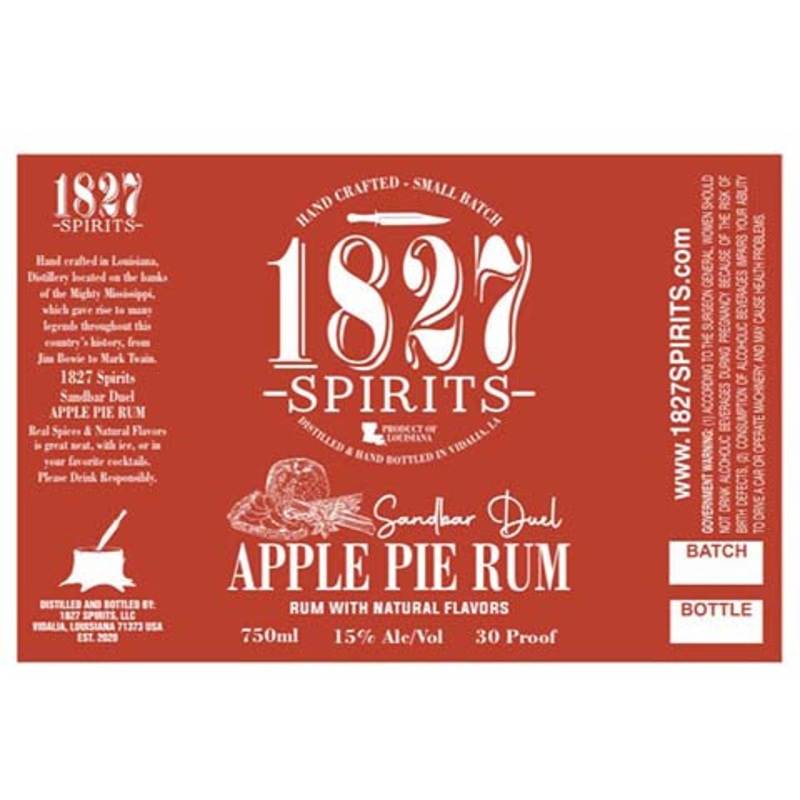 1827 Spirits Sandbar Duel Apple Pie Rum 750ML BTL