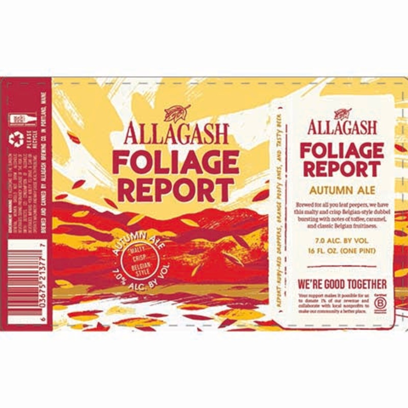 Allagash Foliage Report Autumn Ale 16OZ CAN