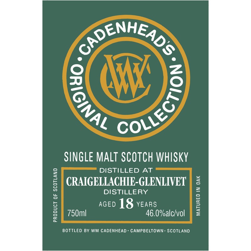 Cadenhead's Original Collection Craigellachie-Glenlivet 18 Year