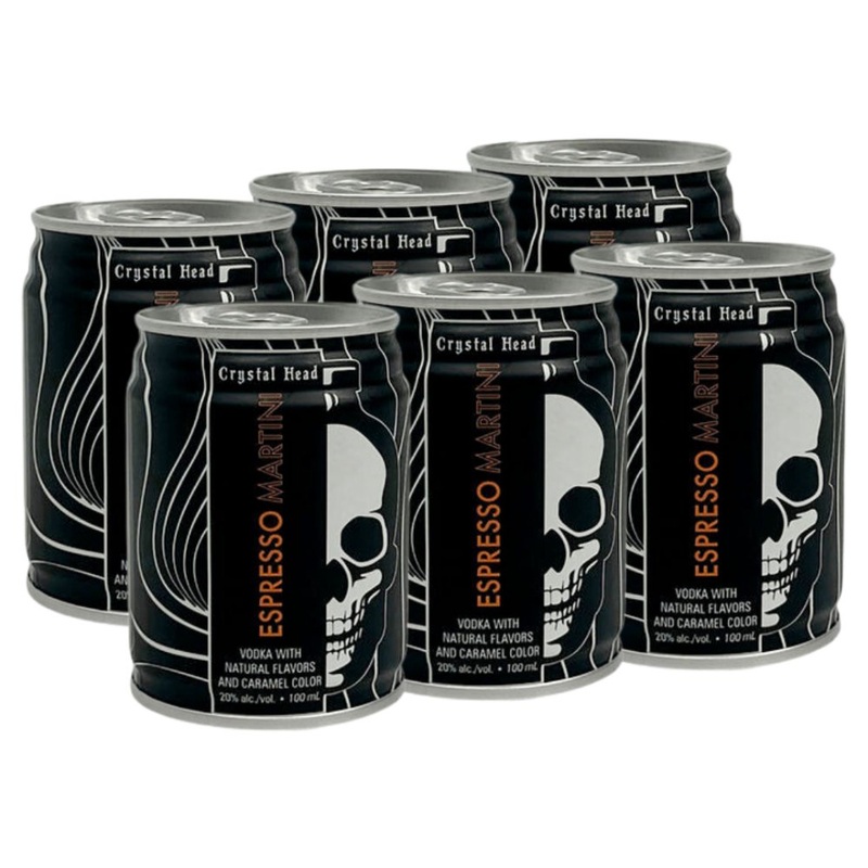 Crystal Head Espresso Martini Canned Cocktail 6-Pack