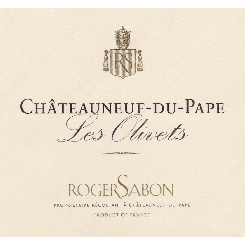 DOMAINE ROGER SABON CHATEAUNEUF-DU-PAPE LES OLIVETS 2020 750 mL
