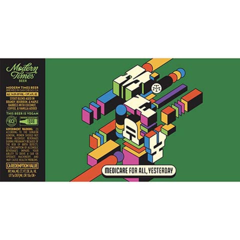 Modern Times Medicare For All, Yesterday 12OZ SINGLE CAN