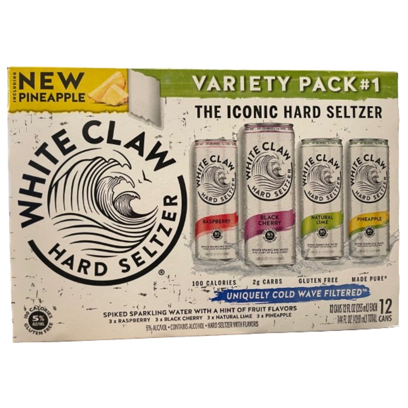 Seltzer White Claw 12pk Variety #1