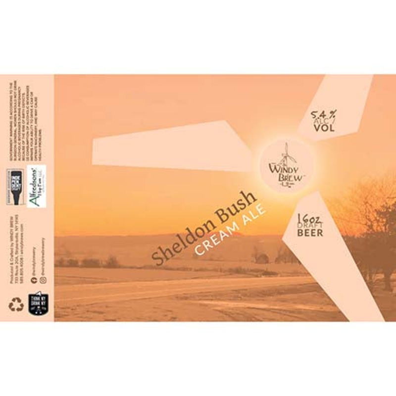 Windy Sheldon Bush Cream Ale 16OZ SINGLE CAN