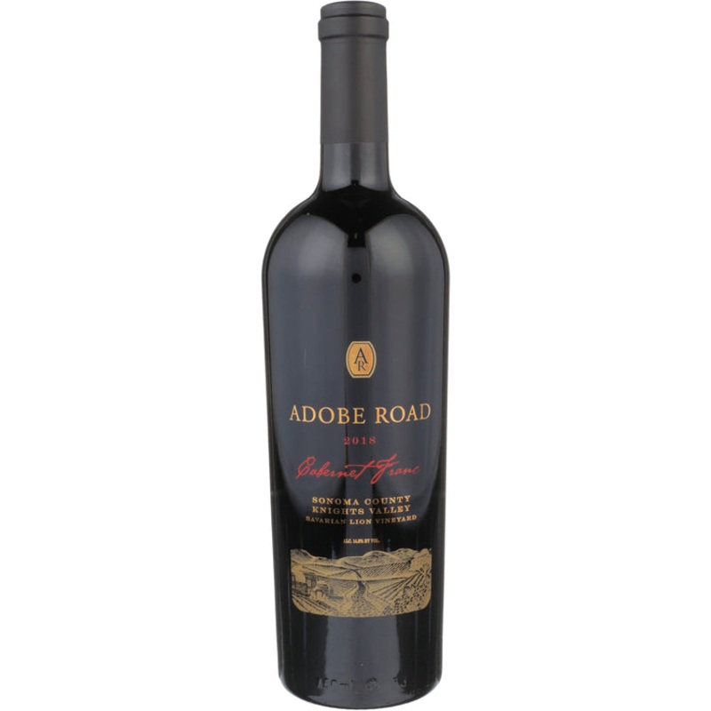 ADOBE ROAD CABERNET FRANC BAVARIAN LION VINEYARD KNIGHTS VALLEY 2018 750ML 750ML