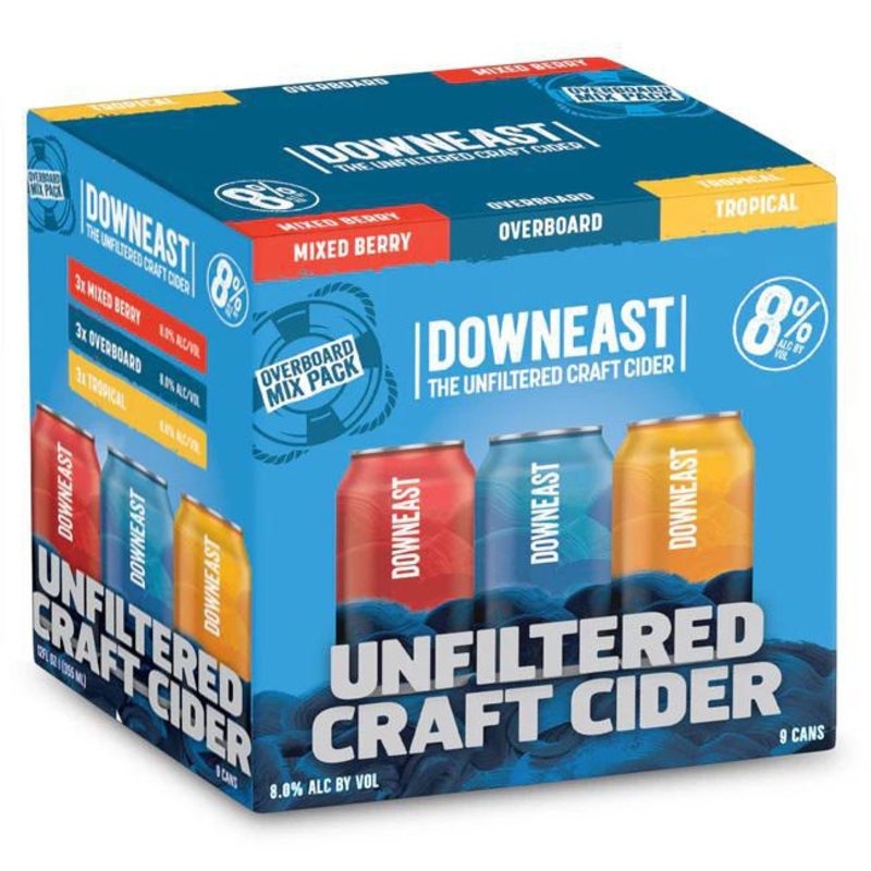 Cider Downeast 9pk Overboard Variety