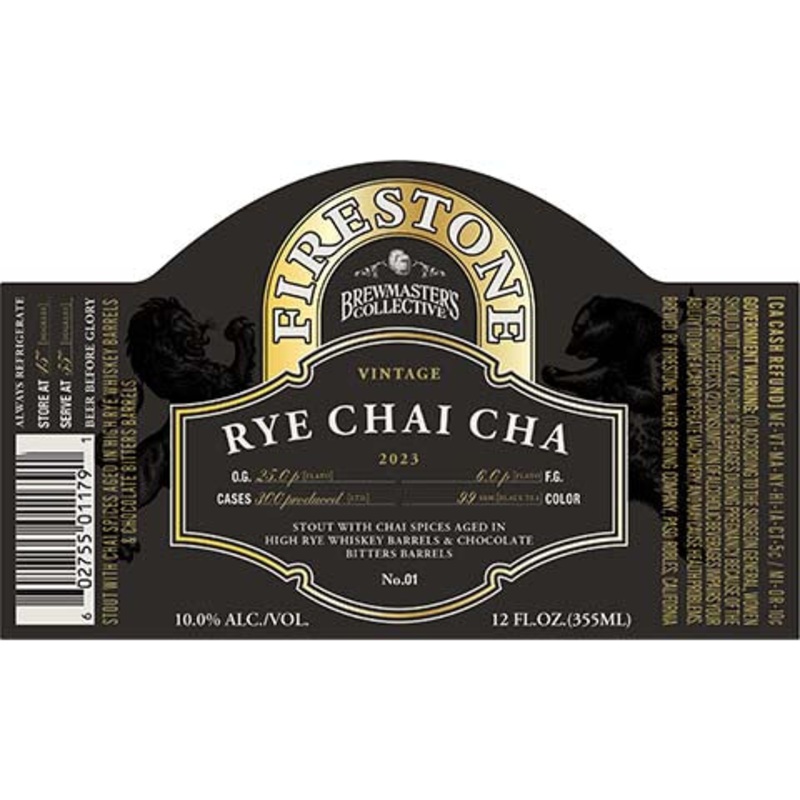 Firestone Walker Rye Chai Cha Stout 12OZ SINGLE BTL