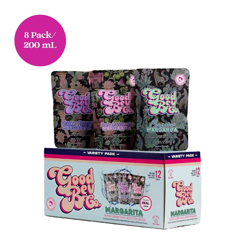 Good Bev Co. Classic Margarita RTD Cocktail 8pk 200mL Pouch