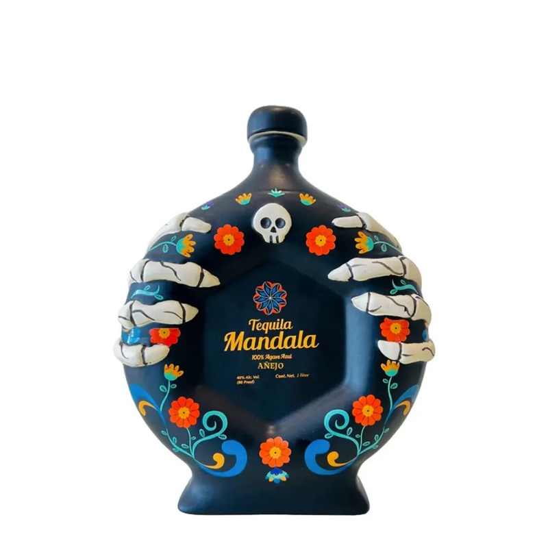 Mandala Dia de los Muertos Limited Edition Ceramic Anejo Tequila 2022 Tequila 1L