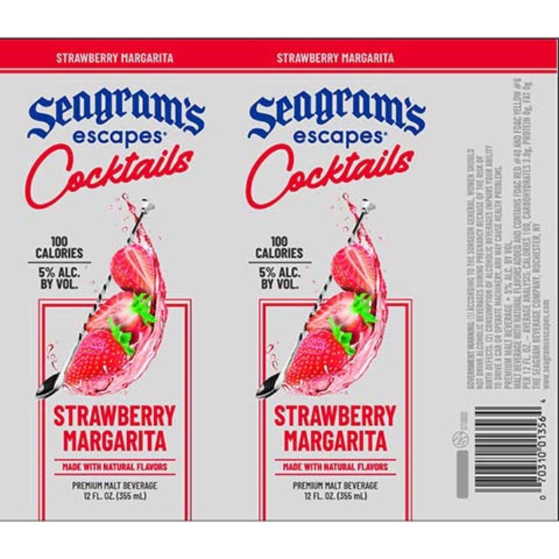 Seagrams Cocktails Strawberry Margarita 12OZ CAN