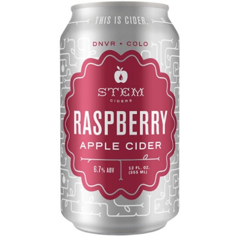 STEM CIDER RASPBERRY CIDER 6/4PK CANS 12 oz (24)