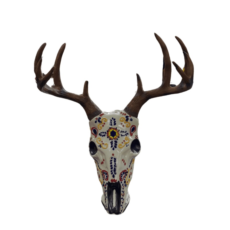 Azulejos Trophy Head Antlers Aejo Tequila 750mL (White)