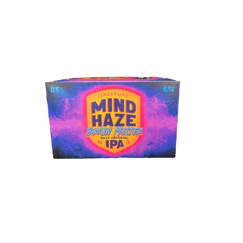 Firestone Mind Haze Brain Melter Hazy Imperial IPA 6 Pack Cans
