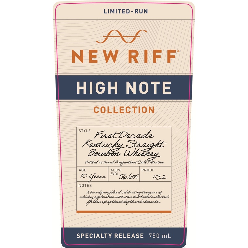 New Riff High Note First Decade Kentucky Straight Bourbon Whiskey  10 Year Barrel Proof