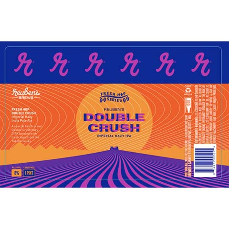 Reuben's Fresh Hop Double Crush Imperial Hazy IPA 16OZ SINGLE CAN
