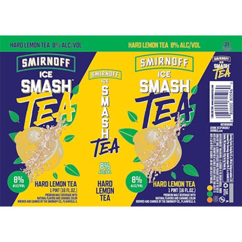 Smirnoff Ice Smash Hard Lemon Tea 16OZ SINGLE CAN