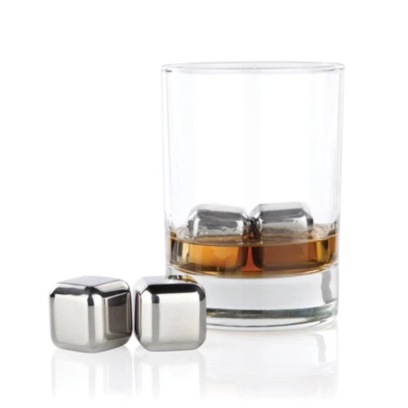 VISKI GLACIER ROCKS SMALL STAINLESS STEEL CUBES 4PK @ Signal Hill [1004450] ml