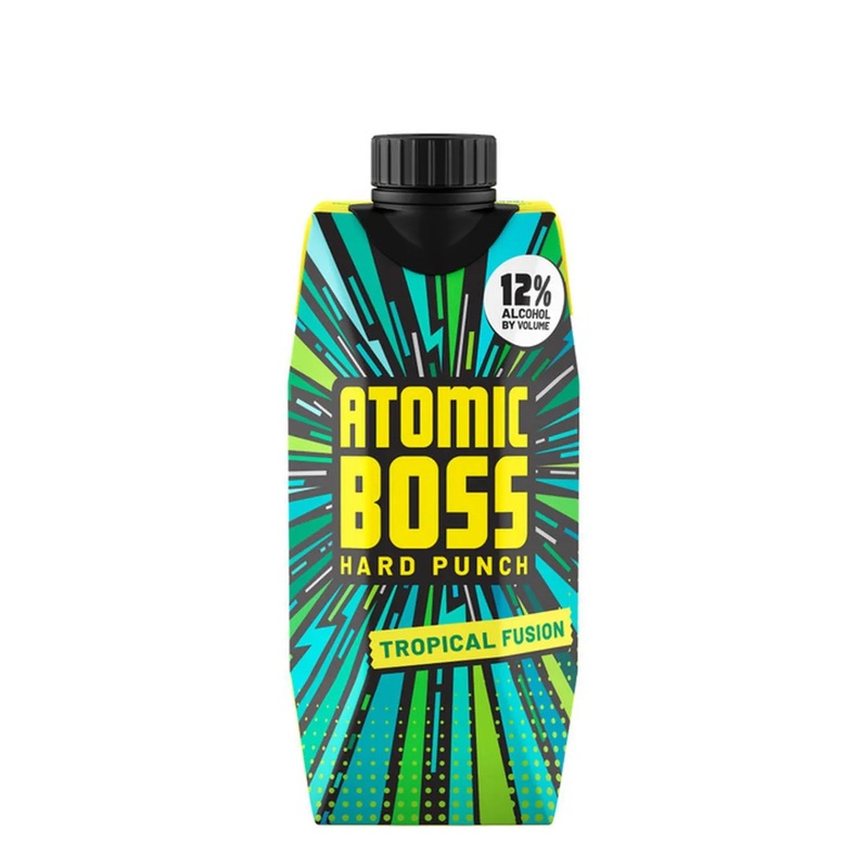Atomic Boss Hard Punch Tropical Fusion Hard Seltzer 500mL