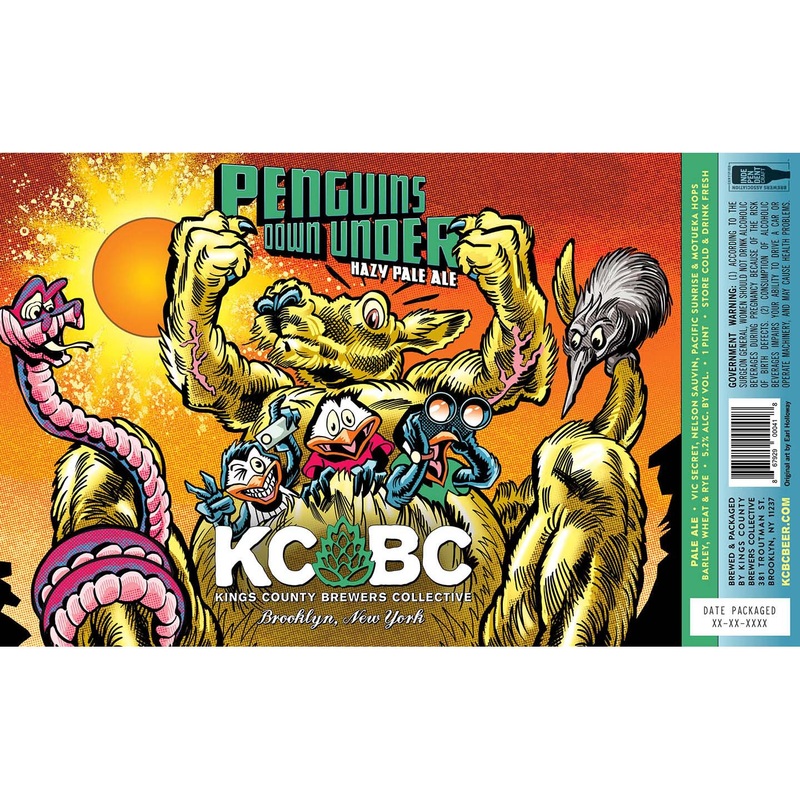 Kings County Brewers Collective Penguin Down Under Hazy Pale Ale 16OZ SINGLE CAN