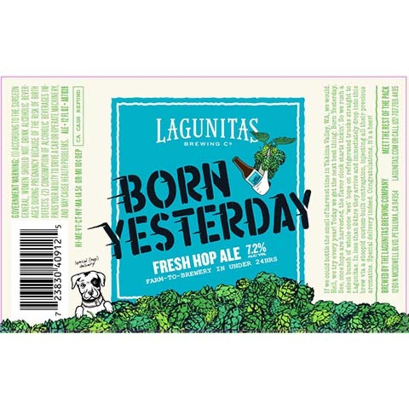 Lagunitas Born Yesterday Fresh Hop Ale 12OZ SINGLE BTL