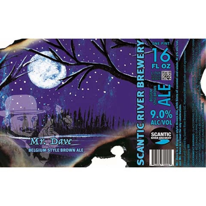 Scantic River Mr.Dave Belgium Style Brown Ale 16OZ SINGLE CAN
