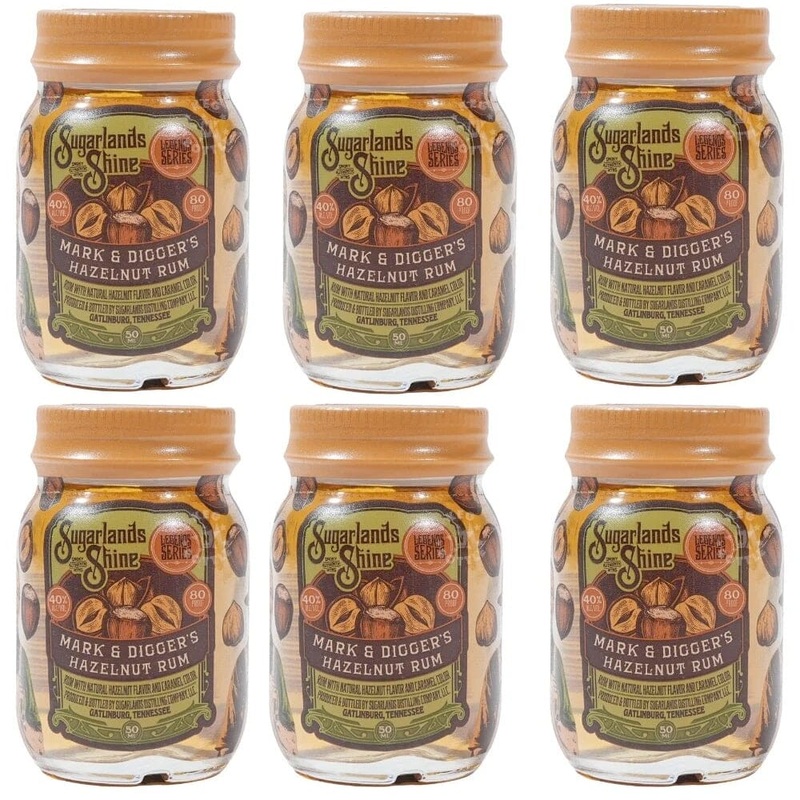 Sugarlands Shine Hazelnut Rum Moonshine 50ml 6pk